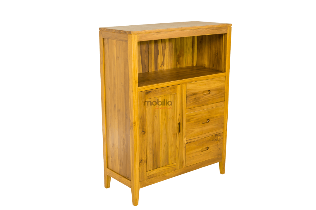 Astro 90cm Wide Chest of Drawers with Minimalist Design - Image 3