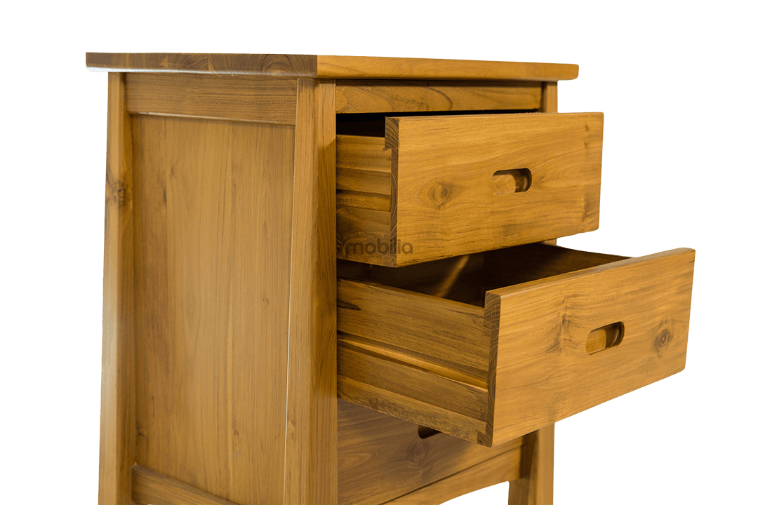 Stellara 3 Drawers Bedside Table with Minimalist Design - Image 2