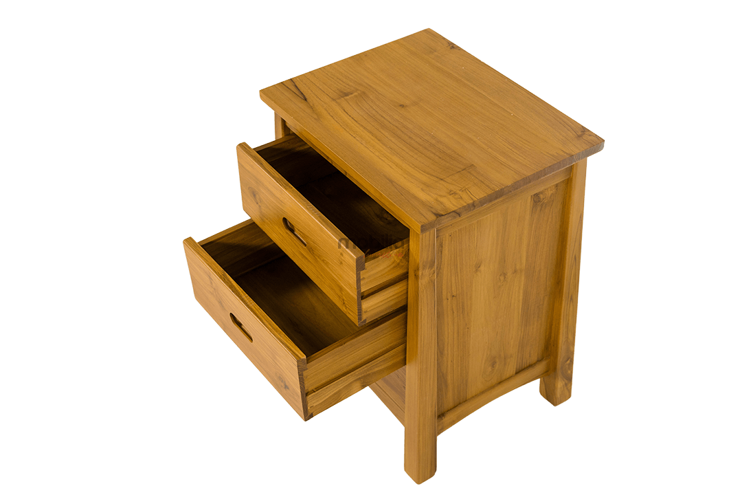 Stellara 3 Drawers Bedside Table with Minimalist Design - Image 3