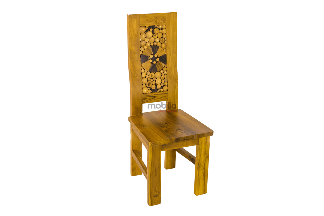 6 Seater Cajun Dining Set with Coin Design - Image 5