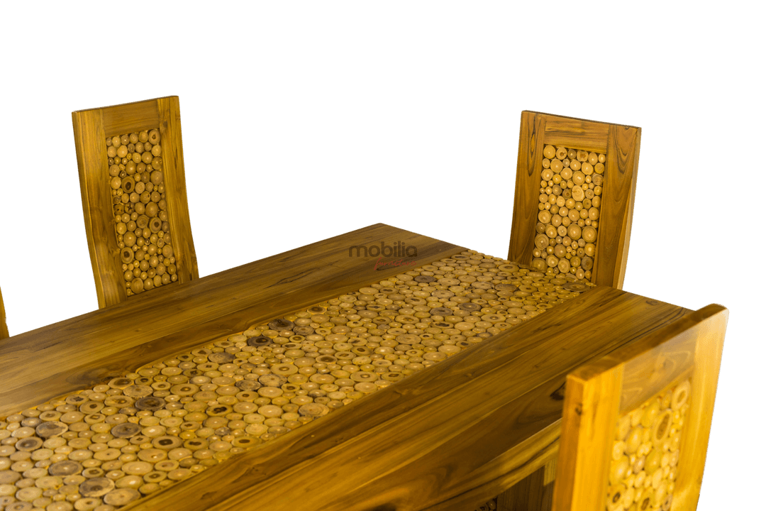 8 Seater Balut Dining Set with Coin Design - Image 3