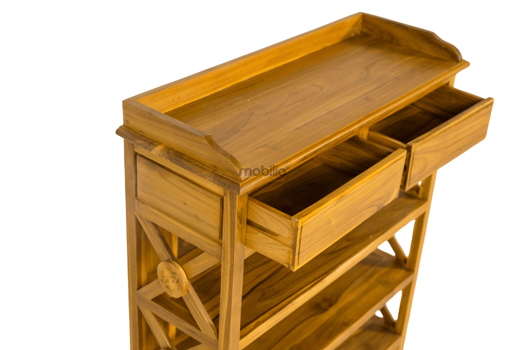 Zenify 80cm Wide Shoe Rack with X Design - Image 3