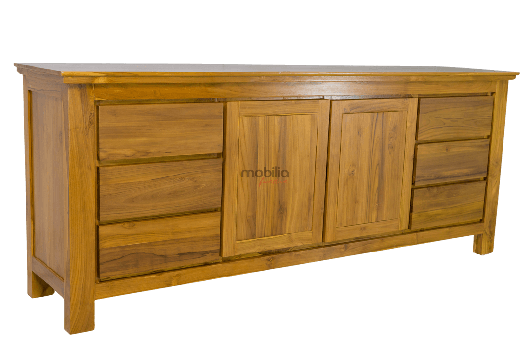 Lily 200cm Wide Rectangular Bahut with Modern Design - Image 3