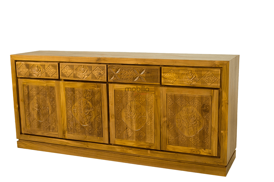 Daisy 200cm Wide Rectangular Bahut with Minimalist Design - Image 2