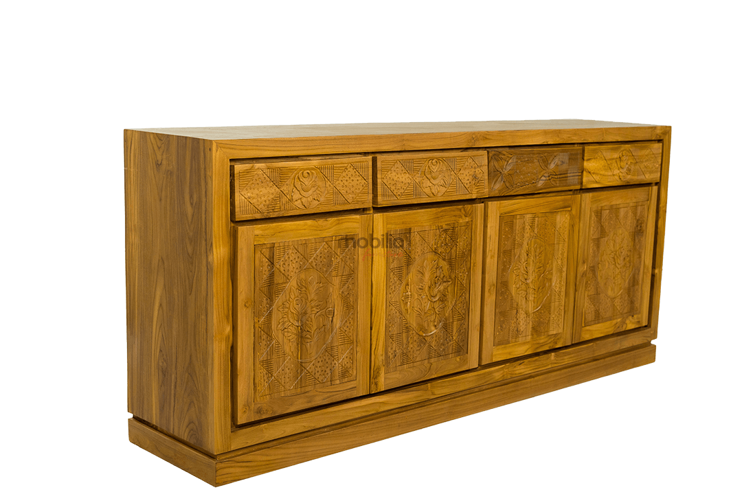 Daisy 200cm Wide Rectangular Bahut with Minimalist Design - Image 3