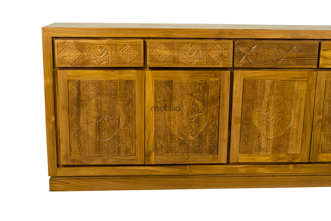 Daisy 200cm Wide Rectangular Bahut with Minimalist Design - Image 4