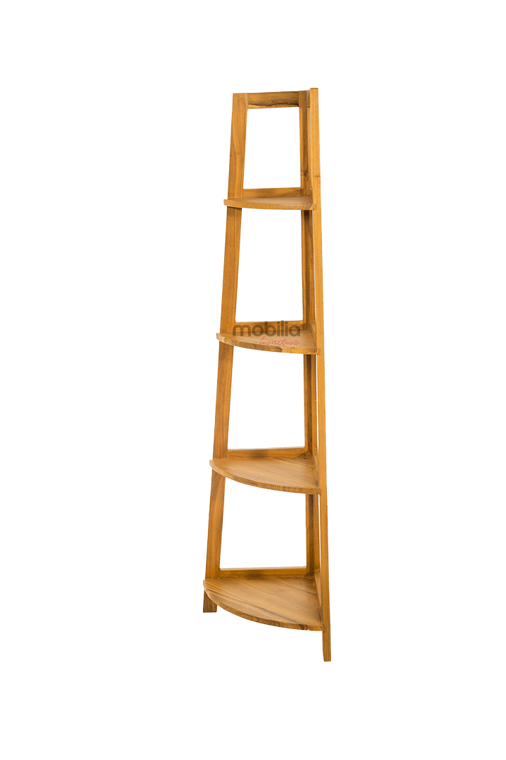 Heliotrope 170cm Tall Corner Shelf with Minimalist Design - Image 2