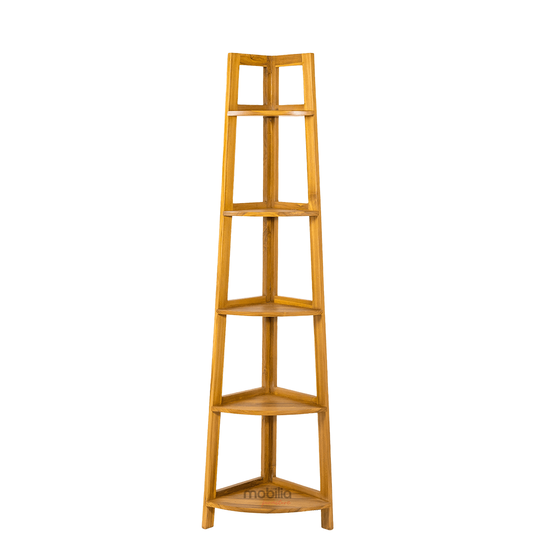 Heliotrope 200cm Tall Corner Shelf with Minimalist Design