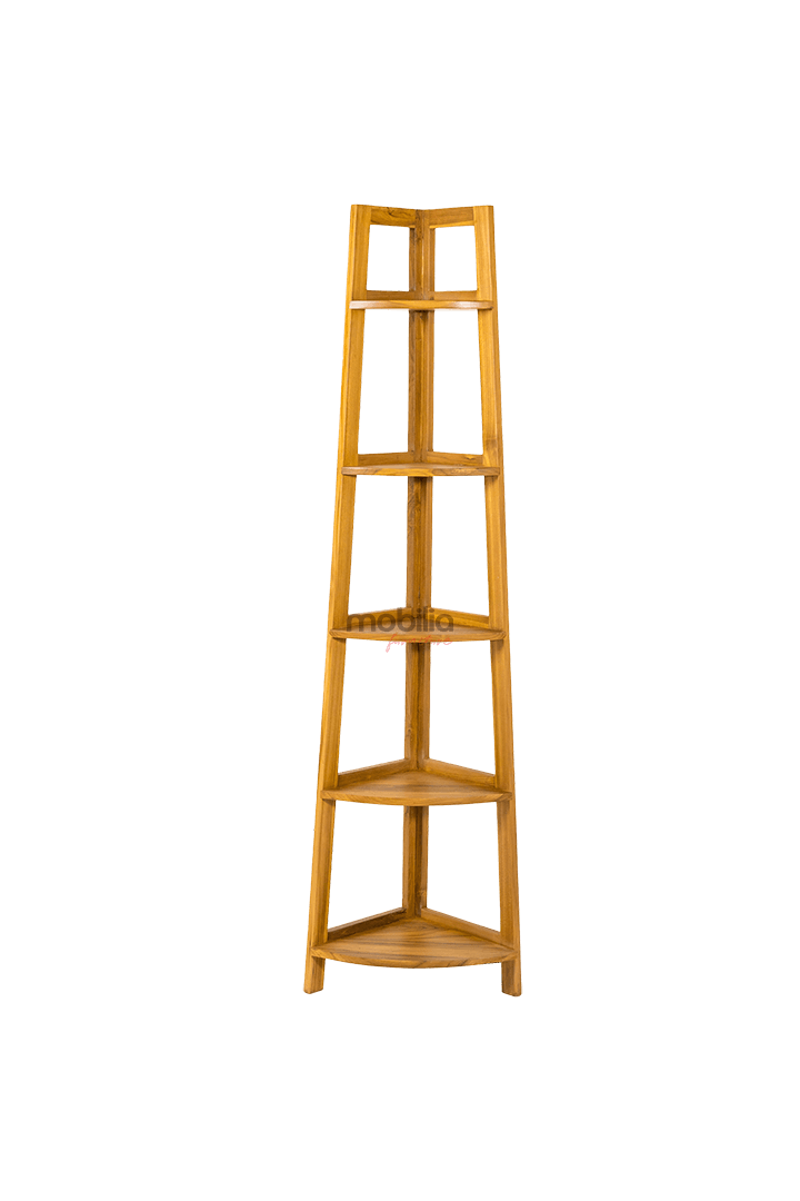 Heliotrope 200cm Tall Corner Shelf with Minimalist Design - Image 2