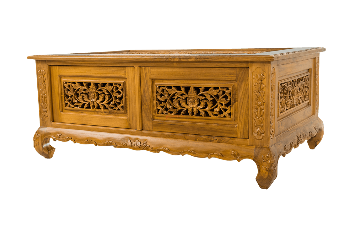 Constantinople 120cm Wide Rectangular Coffee Table with Sculpture Design - Image 2