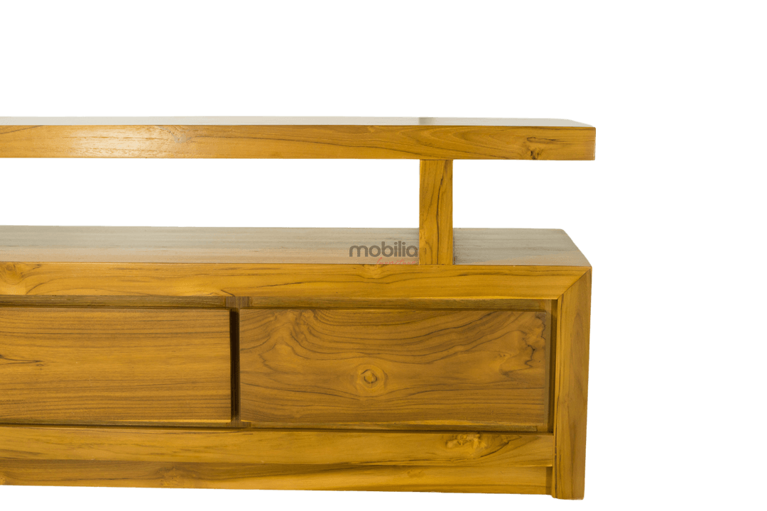 Kyoto Three Drawers Rectangular TV Unit with Modern T Design | Mobilia