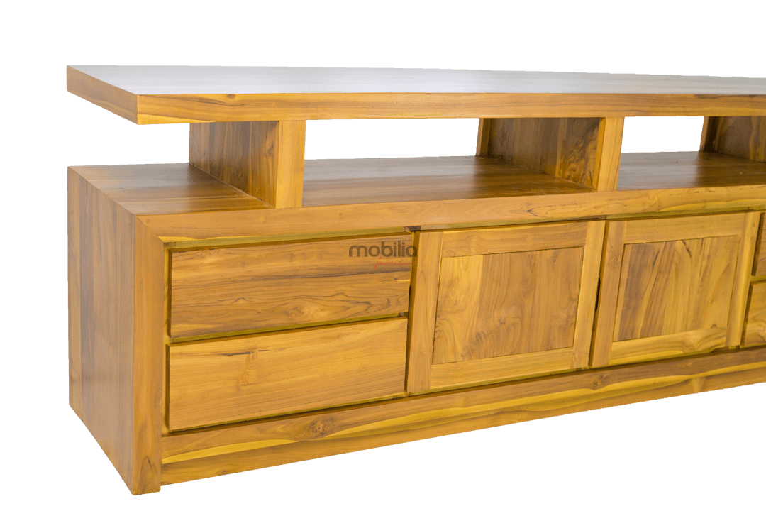 Marrakech Rectangular TV Unit with Modern T Design - Image 3