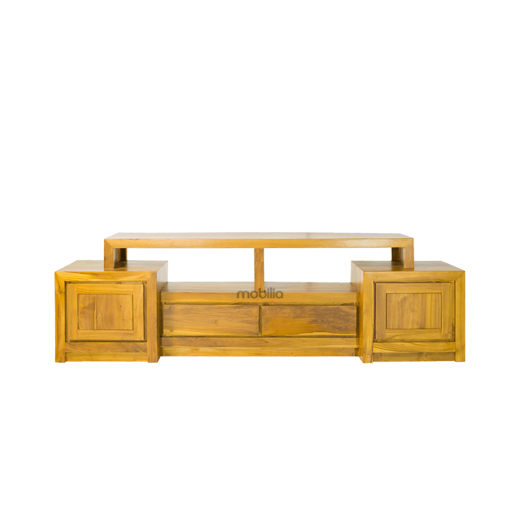 Stockholm Two Drawers Rectangular TV Unit with Modern Design | Mobilia