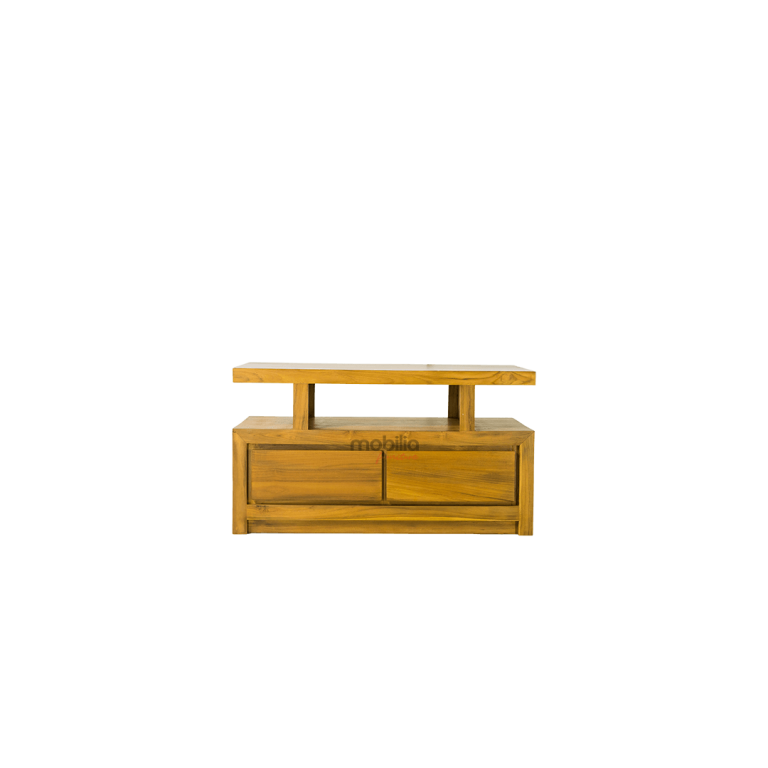 Kyoto Two Drawers Rectangular TV Unit with Modern T Design | Mobilia