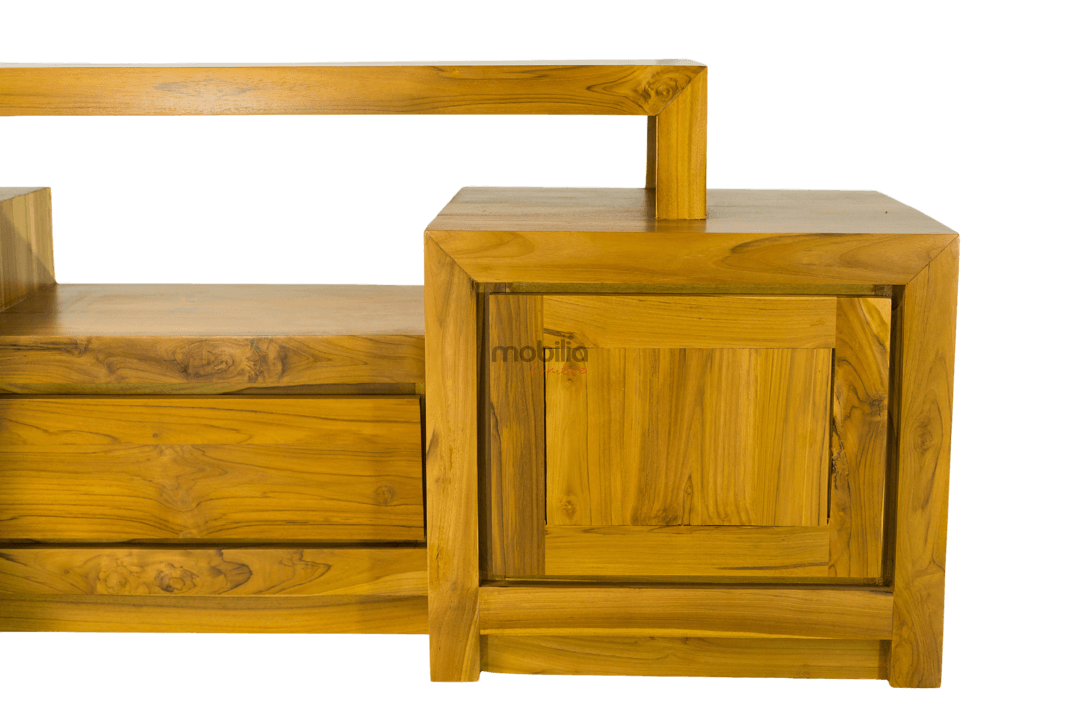 Stockholm Single Drawer Rectangular TV Unit with Modern Design | Mobilia