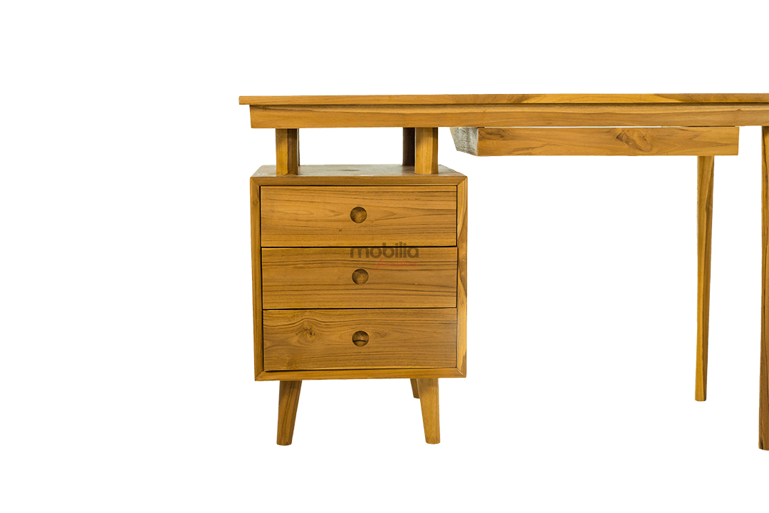 Ambitiona 120cm Wide Rectangular Office Table with Keyboard Drawer - Image 4