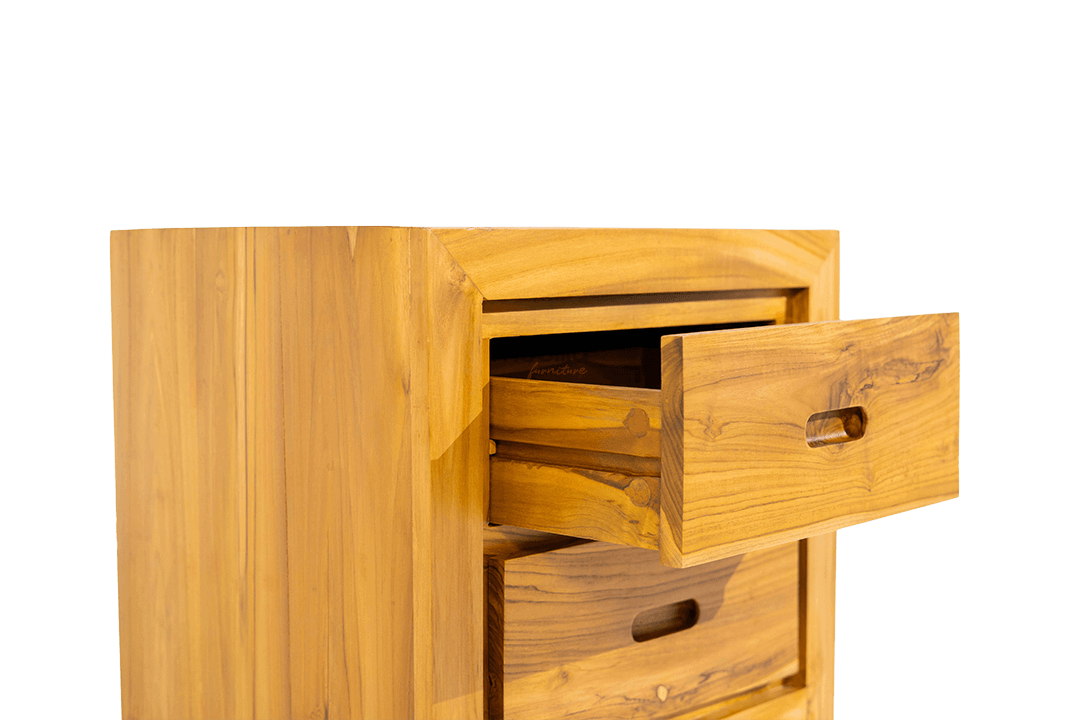 Polaris 2 Drawers Bedside Table with Minimalist Design - Image 3