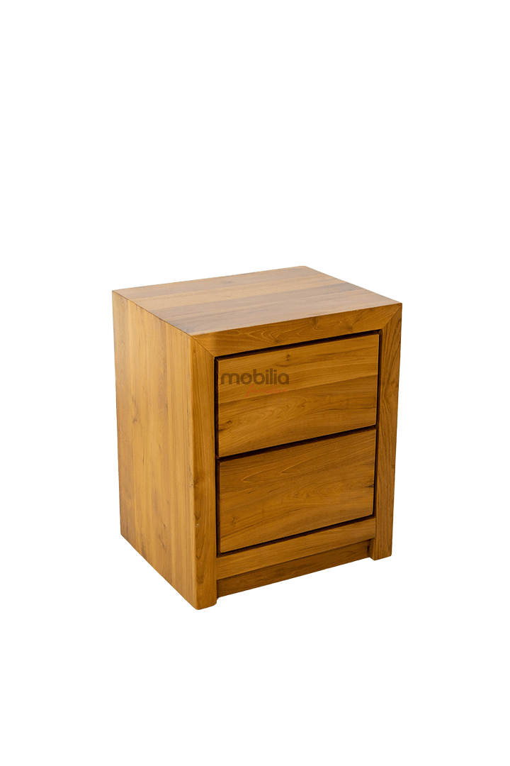 Astralyn 2 Drawers Bedside Table with Minimalist Design - Image 2