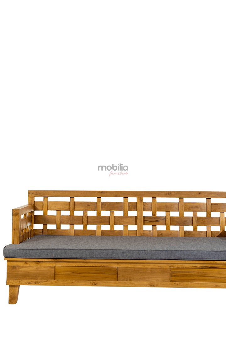 Ankara 3 Seater Canapé with Kotak Design - Image 2