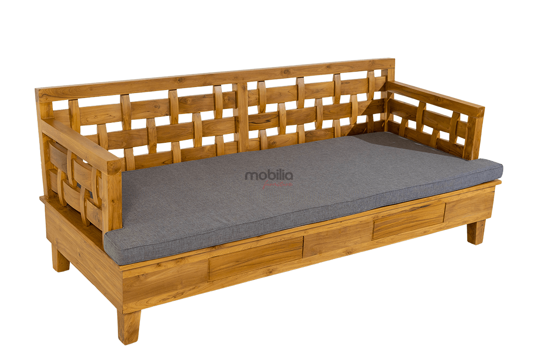 Ankara 3 Seater Canapé with Kotak Design - Image 3