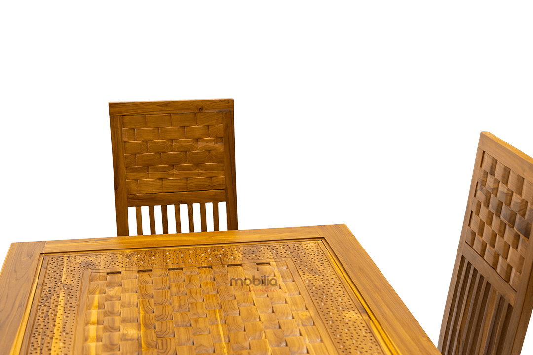 6 Seater Fava Dining set with Pattern Design - Image 6