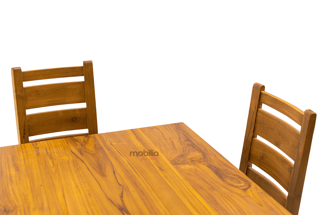 6 Seater Pequi Dining set with Ladder Back Design - Image 5