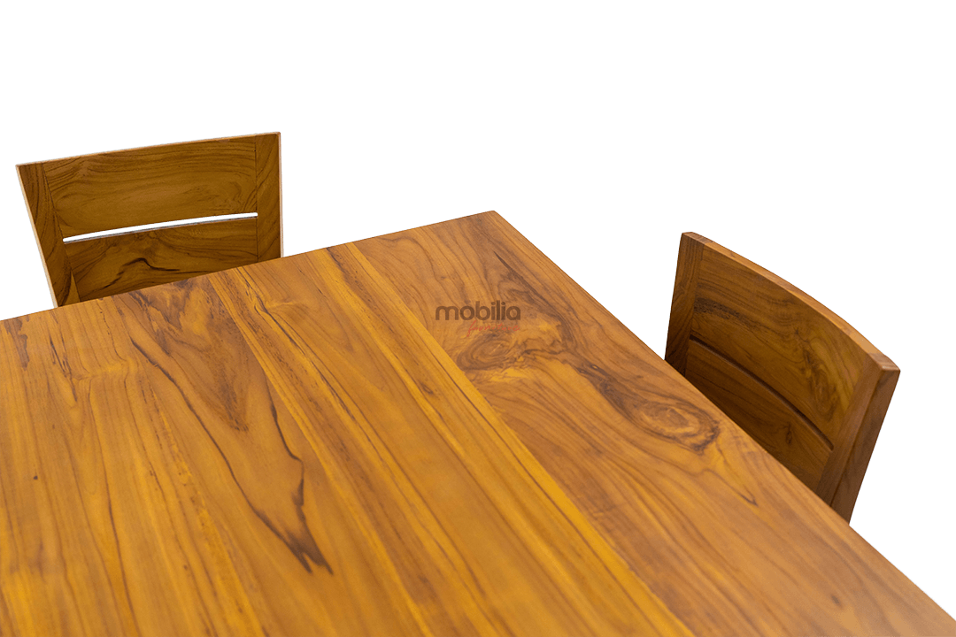 6 Seater Pequi Dining set with Notch Back Design - Image 6