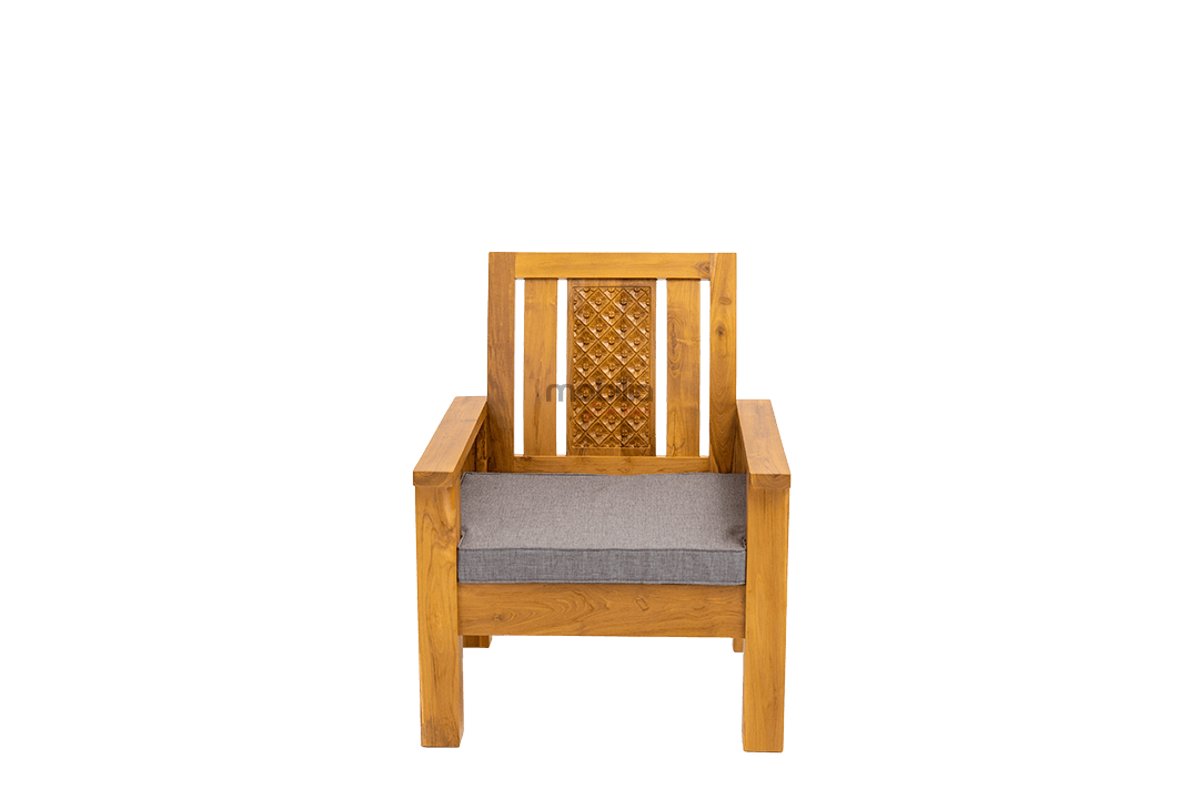 Lazio 1 Seater Sofa with Flower Design