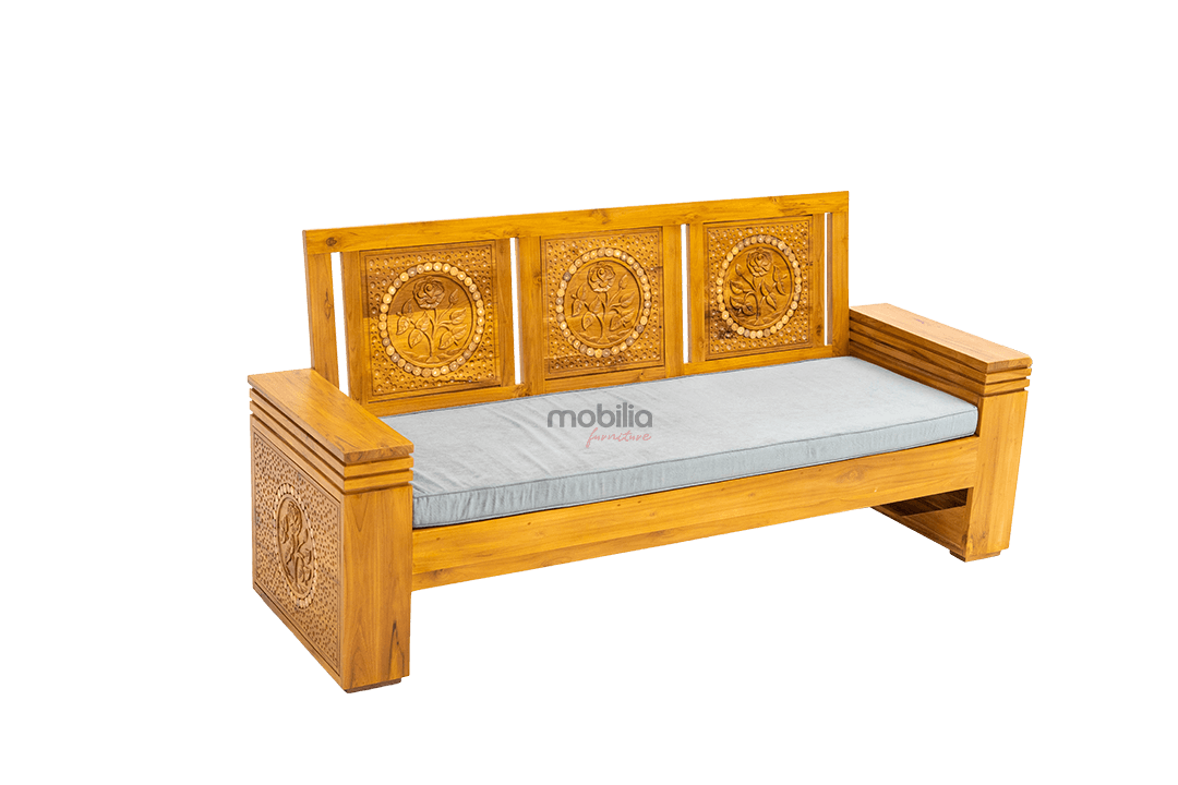 Lorient Sofa Set with Flower Design - Image 2