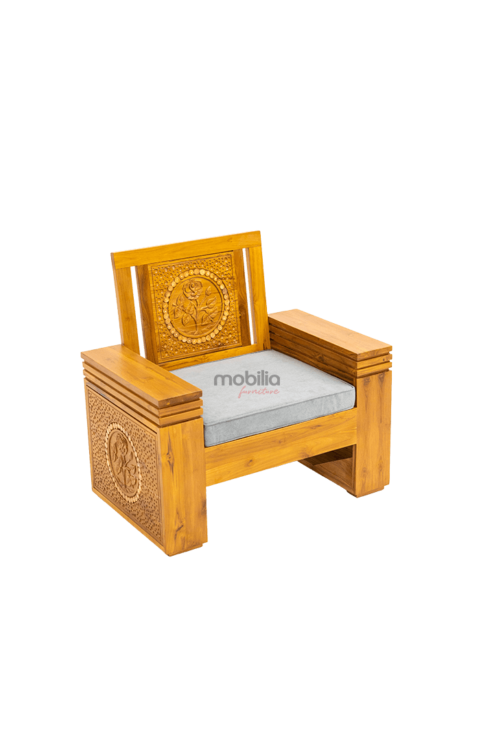 Lorient Sofa Set with Flower Design - Image 4