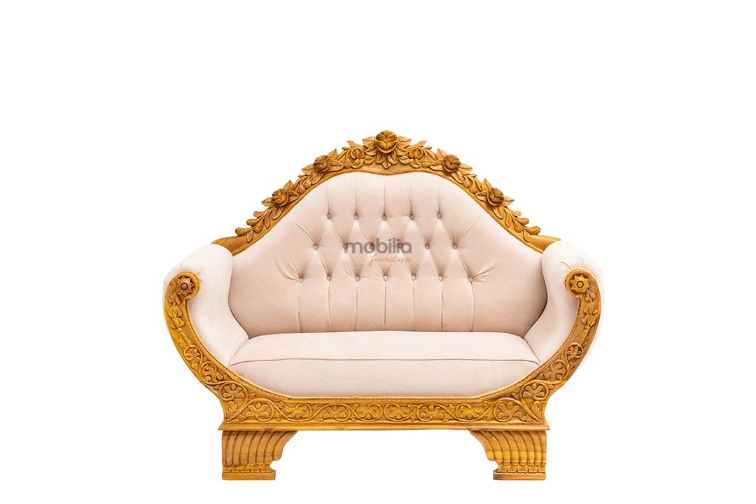 Charleroi 2 Seater Sofa with Flower Design